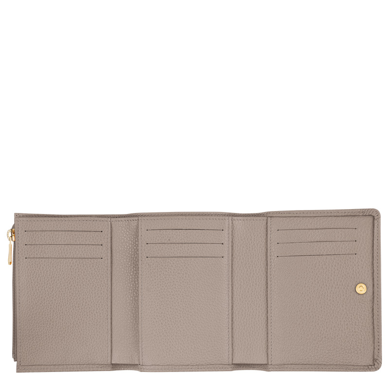 Longchamp | Le Foulonné Wallet Turtledove - Leather | Turtledove