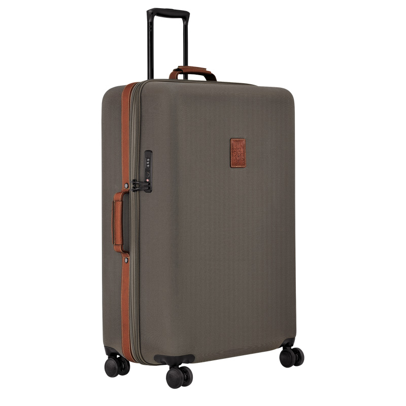 Longchamp | Boxford XL Suitcase Brown - Recycled canvas | Brown