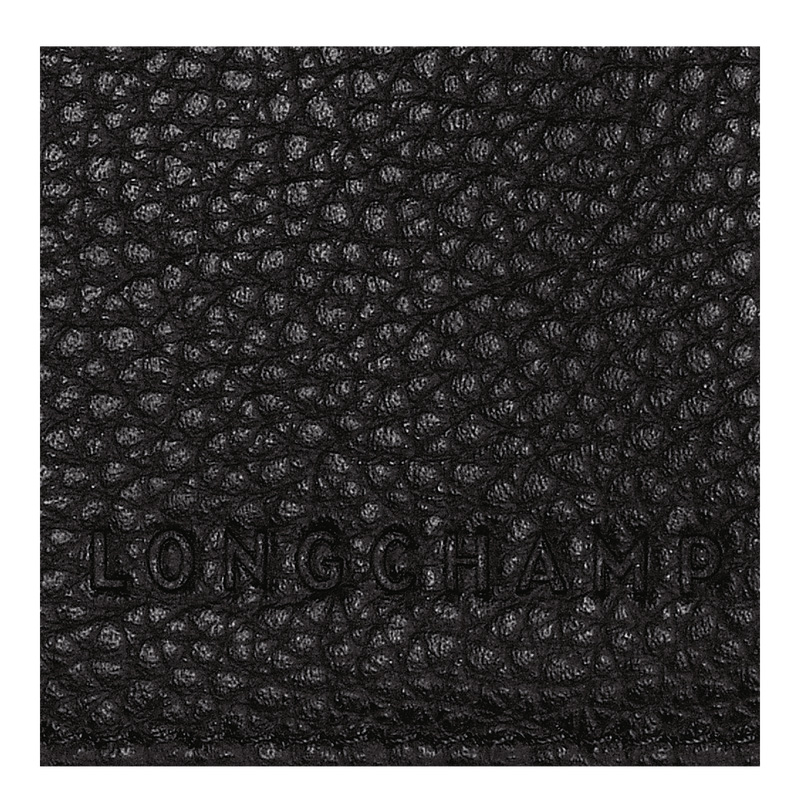Longchamp | Le Foulonné Passport cover Black - Leather | Black