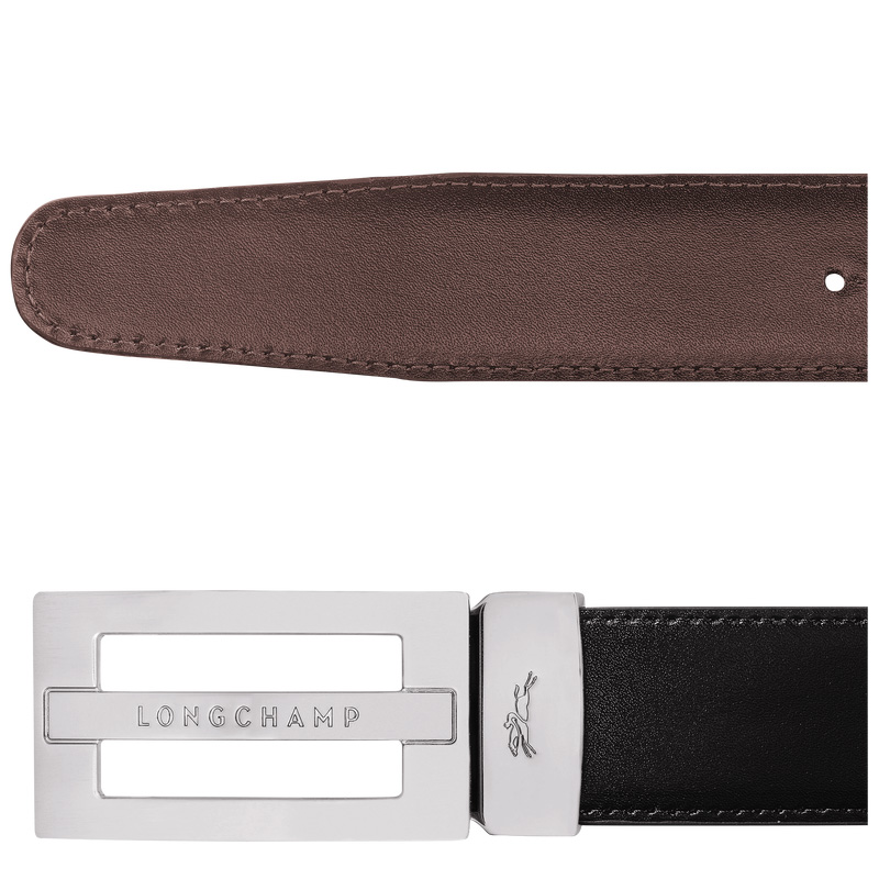 Longchamp | Delta Box Black/Mocha - Leather | Black/Mocha