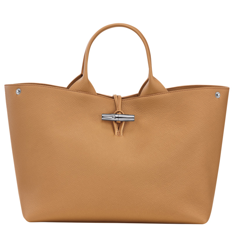 Longchamp | Le Roseau L Handbag Walnut - Leather | Walnut