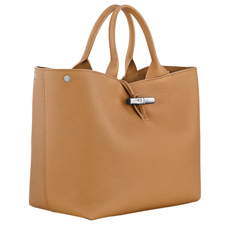 Longchamp | Le Roseau L Handbag Walnut - Leather | Walnut