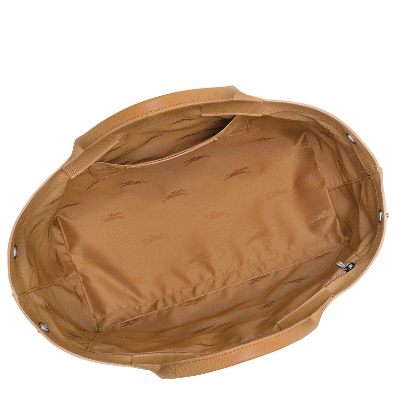Longchamp | Le Roseau L Handbag Walnut - Leather | Walnut