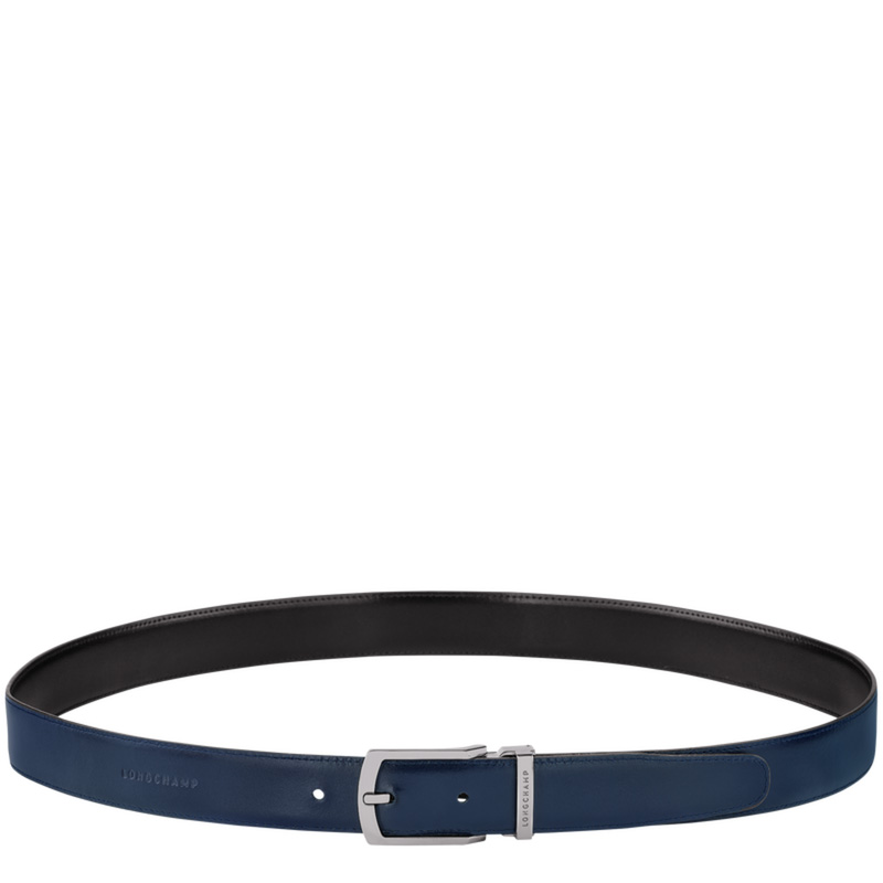 Longchamp | Delta Box Black/Navy - Leather | Black/Navy