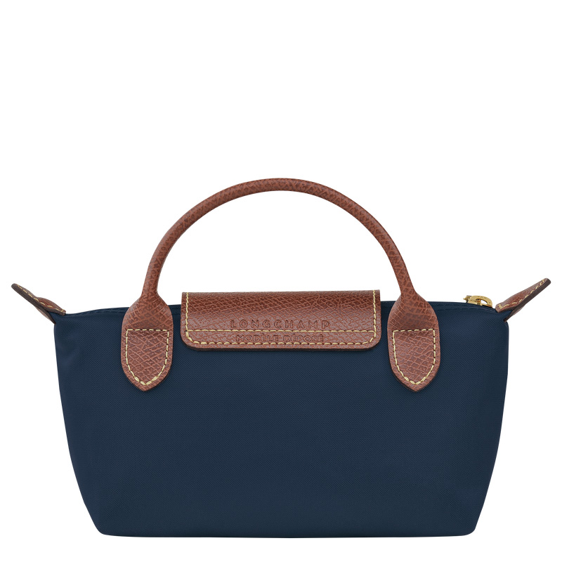 Longchamp | Le Pliage Original Pouch with handle Navy - Recycled canvas | Navy