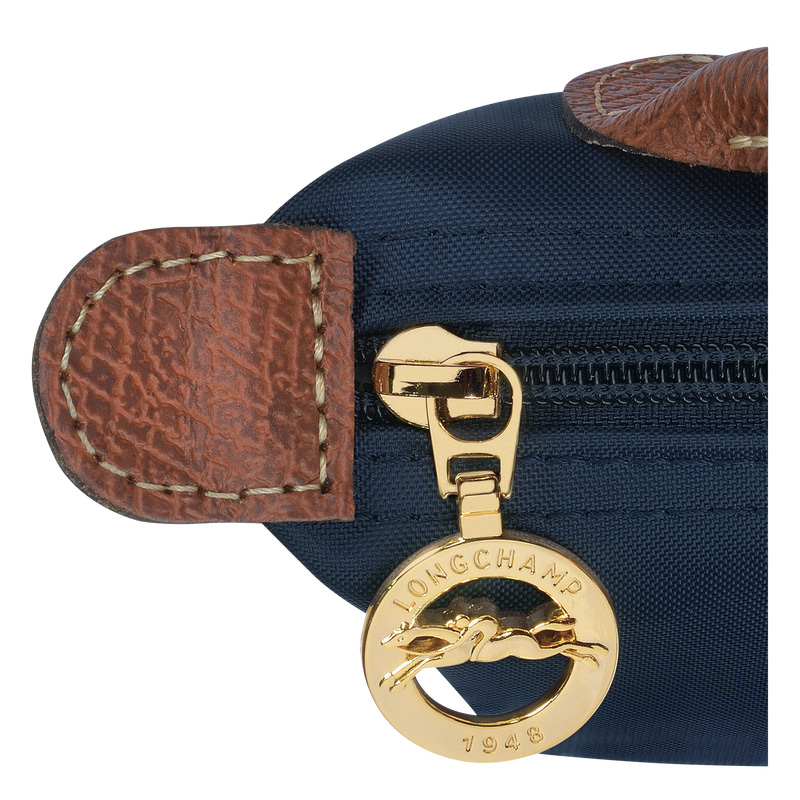 Longchamp | Le Pliage Original Pouch with handle Navy - Recycled canvas | Navy