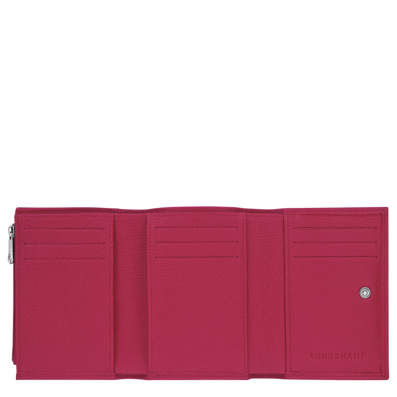 Longchamp | Le Roseau Wallet Beetroot - Leather | Beetroot