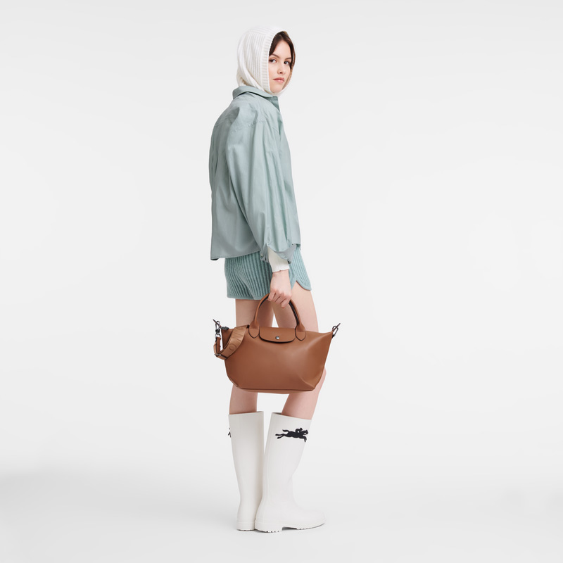 Longchamp | Le Pliage Xtra S Handbag Cognac - Leather | Cognac