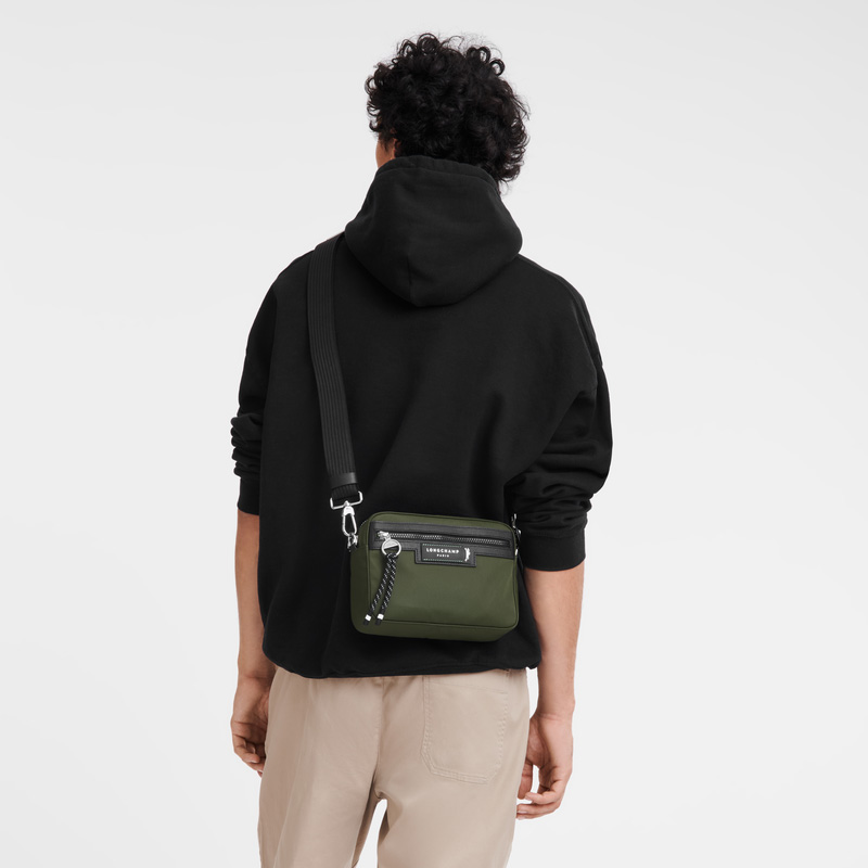 Longchamp | Le Pliage Energy S Camera bag Khaki - Recycled canvas | Khaki