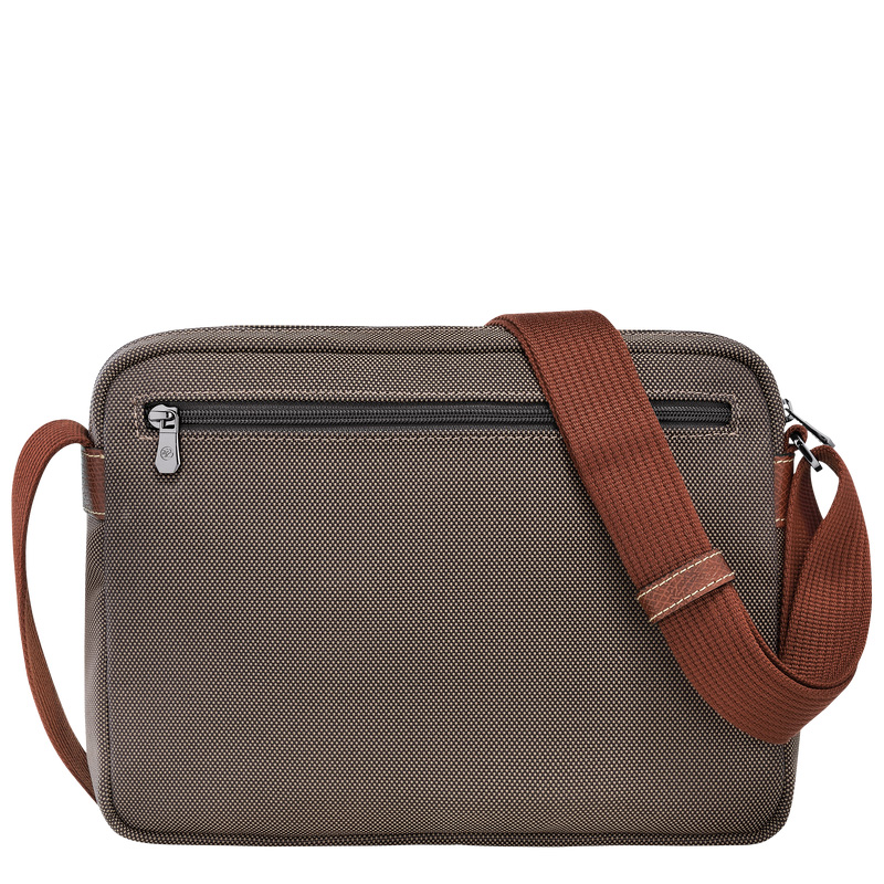 Longchamp | Boxford M Camera bag Brown - Recycled canvas | Brown