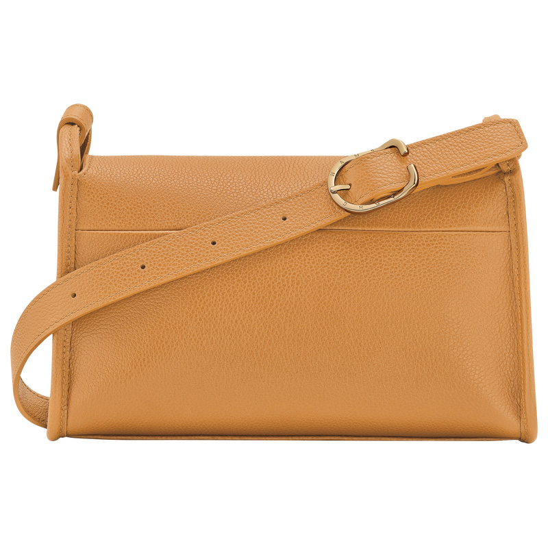 Longchamp | Le Foulonné M Crossbody bag Walnut - Leather | Walnut