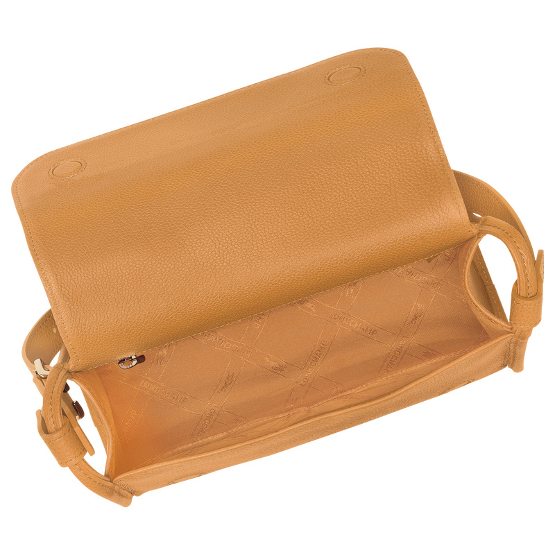Longchamp | Le Foulonné M Crossbody bag Walnut - Leather | Walnut