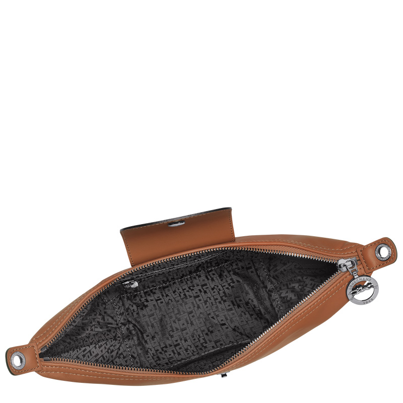 Longchamp | Le Pliage Xtra XS Crossbody bag Cognac - Leather | Cognac