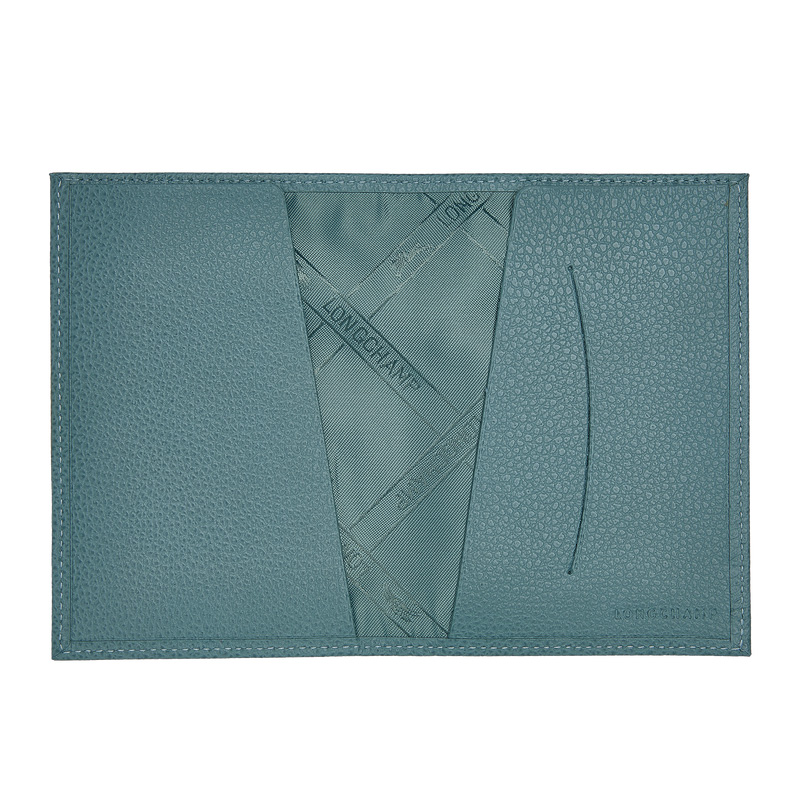Longchamp | Le Foulonné Passport cover Eucalyptus - Leather | Eucalyptus