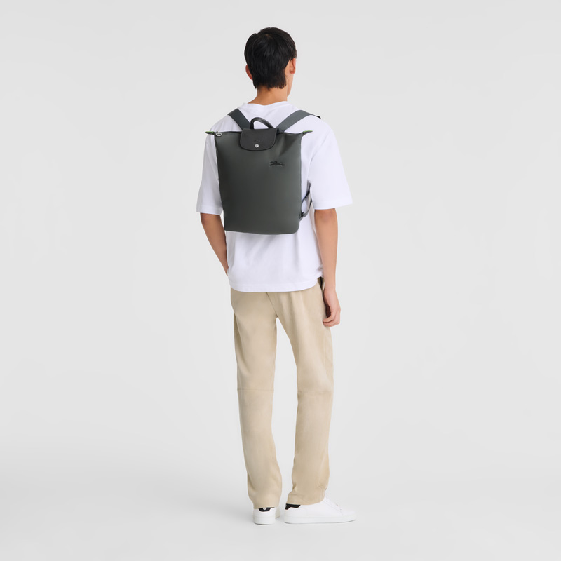 Longchamp | Le Pliage Green M Backpack Graphite - Canvas | Graphite