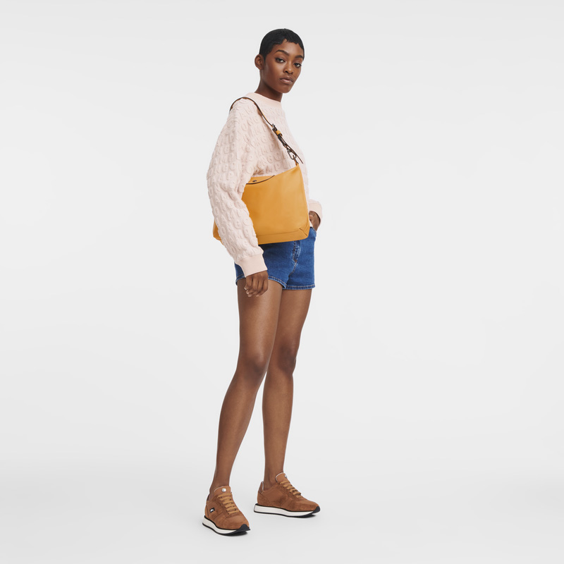 Longchamp | Le Pliage Xtra M Hobo bag Apricot - Leather | Apricot