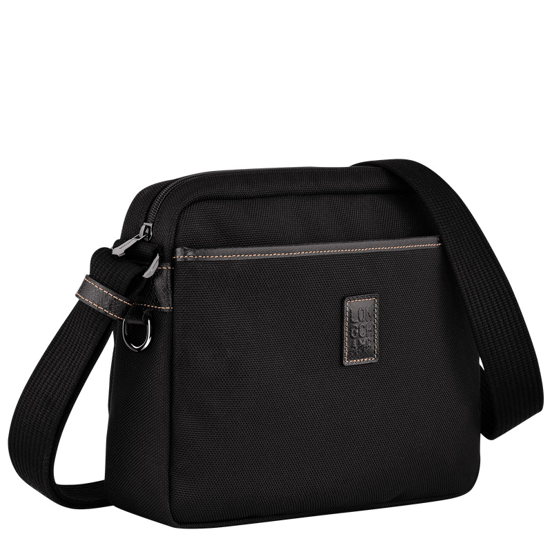 Longchamp | Boxford M Camera bag Black - Recycled canvas | Black