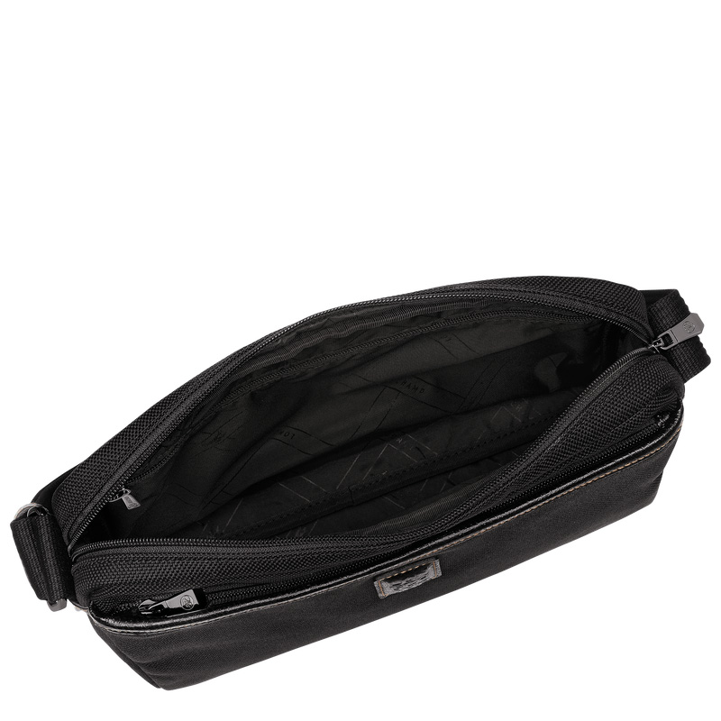 Longchamp | Boxford M Camera bag Black - Recycled canvas | Black