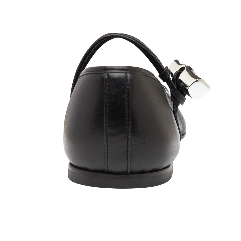 Longchamp | Le Roseau Ballerinas Black - Leather | Black
