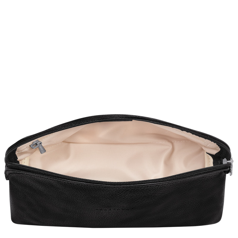 Longchamp | Le Foulonné Toiletry case Black - Leather | Black