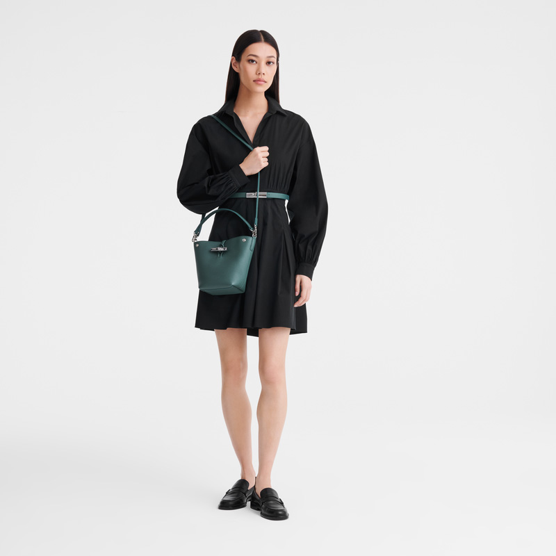 Longchamp | Le Roseau XS Bucket bag Cedar - Leather | Cedar