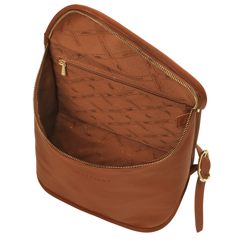Longchamp | Le Foulonné Backpack Caramel - Leather | Caramel