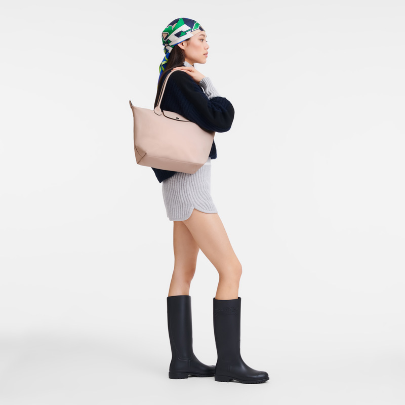Longchamp | Le Pliage Xtra M Tote bag Nude - Leather | Nude
