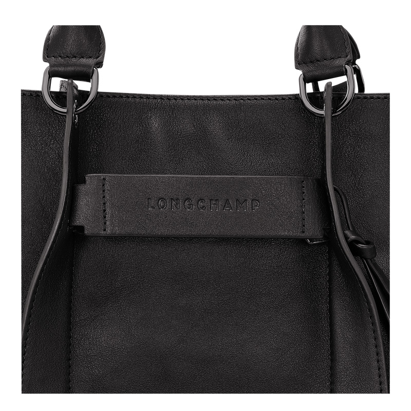 Longchamp | 3D L Handbag Black - Leather | Black