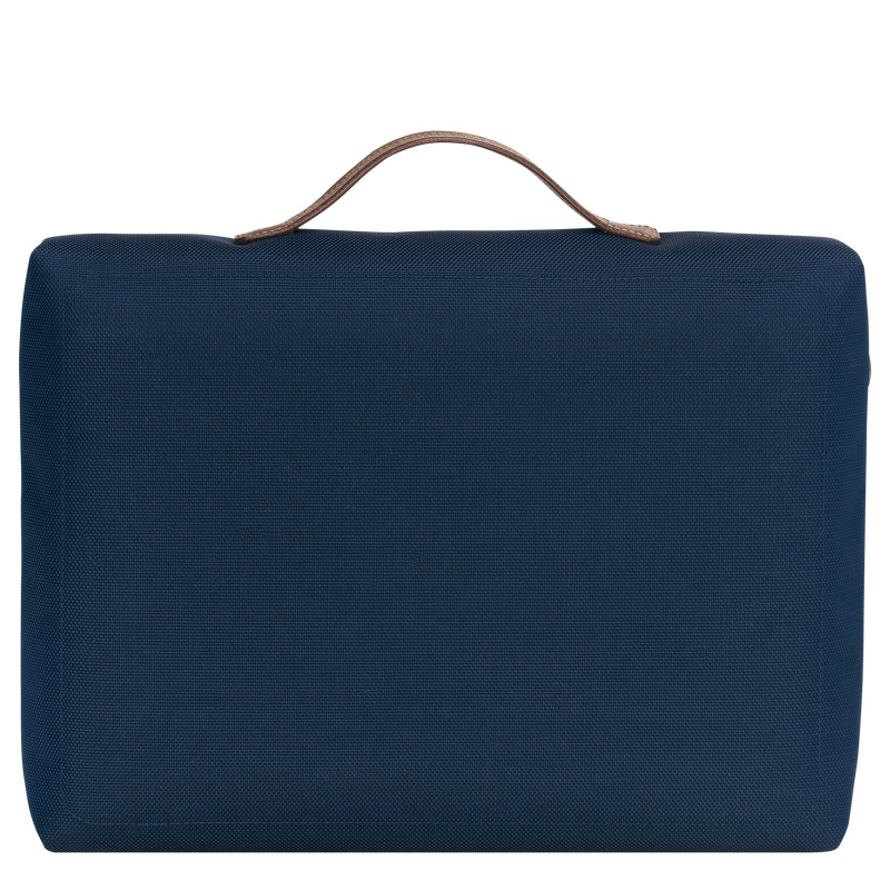 Longchamp | Boxford S Briefcase Blue - Recycled canvas | Blue