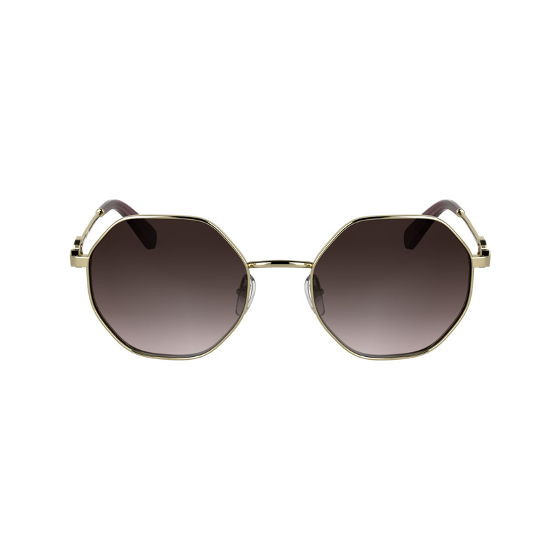 Longchamp | Sunglasses Gold/Brown Pink - Metal | Gold/Brown Pink