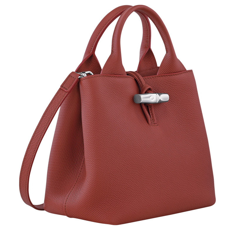 Longchamp | Le Roseau S Handbag Chestnut - Leather | Chestnut