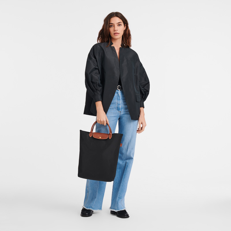 Longchamp | Le Pliage Original M Tote bag Black - Canvas | Black