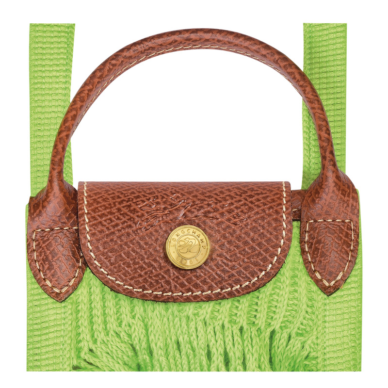 Longchamp | Le Pliage Filet XS Mesh bag Green Light - Canvas | Green Light