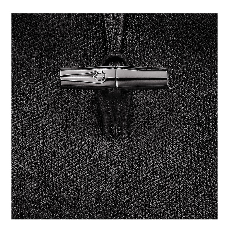 Longchamp | Le Roseau L Handbag Black - Leather | Black
