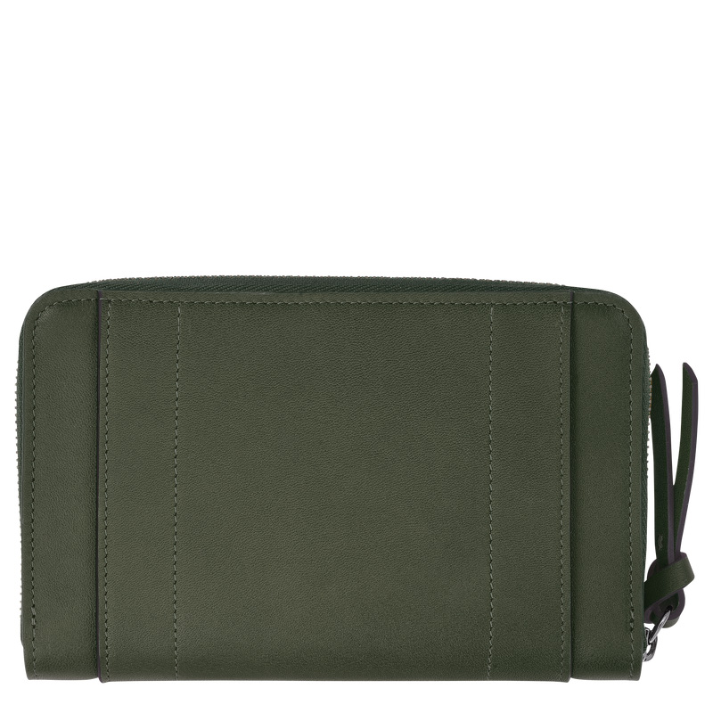 Longchamp | 3D Wallet Khaki - Leather | Khaki