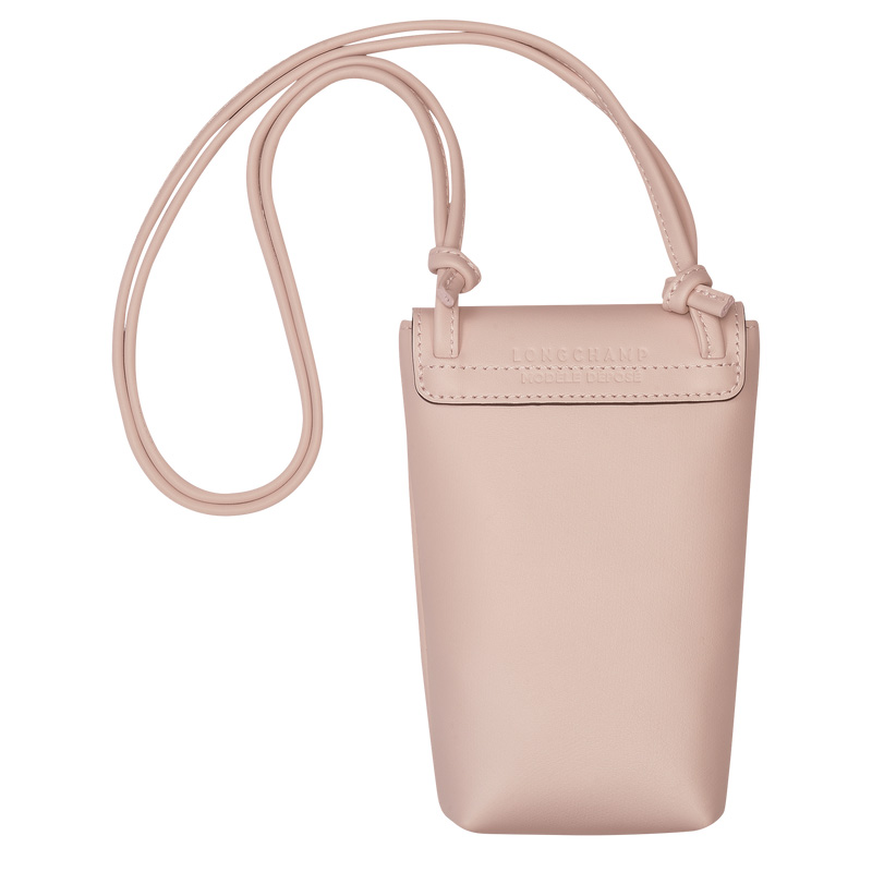Longchamp | Le Pliage Xtra Phone case with leather lace Nude - Leather | Nude