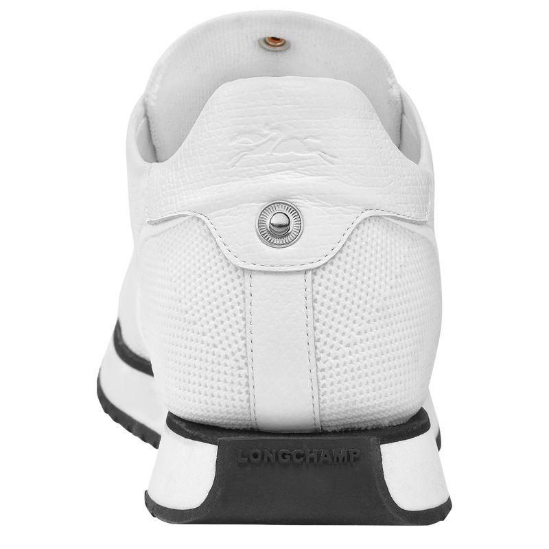 Longchamp | Le Pliage Collection Sneakers Ecru - Leather | Ecru