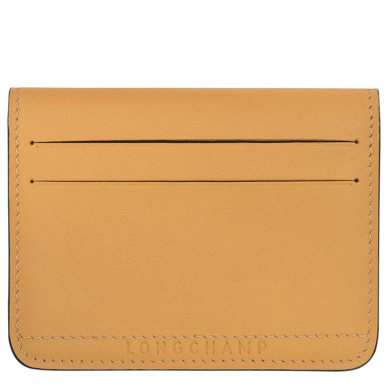 Longchamp | Le Pliage Xtra Card holder Honey - Leather | Honey