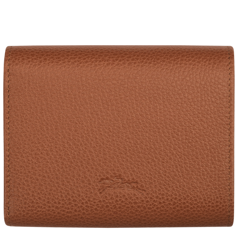 Longchamp | Le Foulonné Wallet Caramel - Leather | Caramel