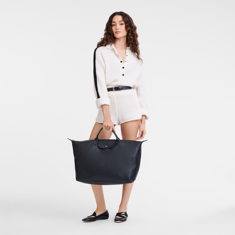 Longchamp | Le Pliage Xtra L Travel bag Black - Leather | Black