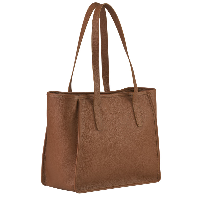 Longchamp | Le Foulonné L Tote bag Caramel - Leather | Caramel