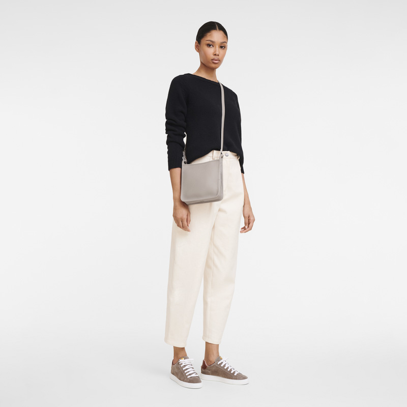 Longchamp | Le Foulonné S Crossbody bag Turtledove - Leather | Turtledove