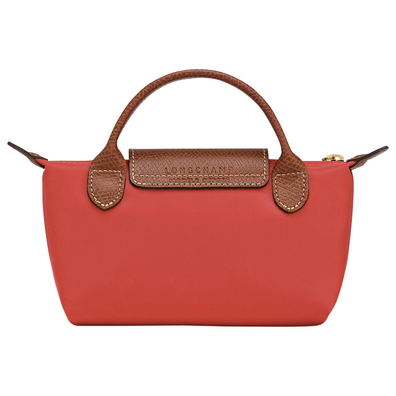 Longchamp | Le Pliage Original Pouch with handle Tomato - Recycled canvas | Tomato