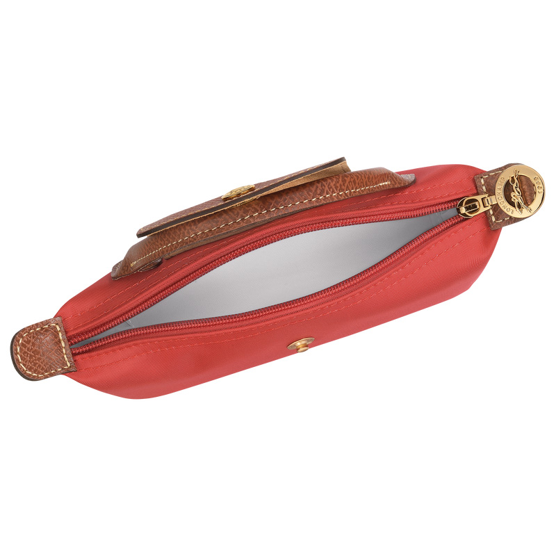 Longchamp | Le Pliage Original Pouch with handle Tomato - Recycled canvas | Tomato