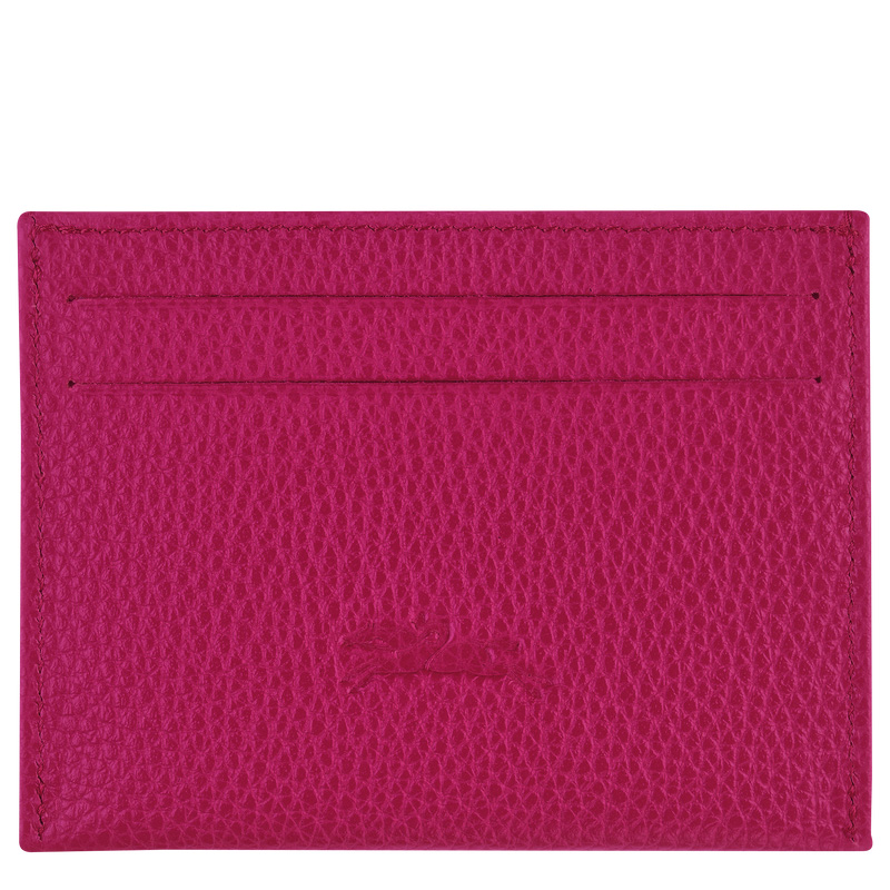 Longchamp | Le Foulonné Card holder Beetroot - Leather | Beetroot