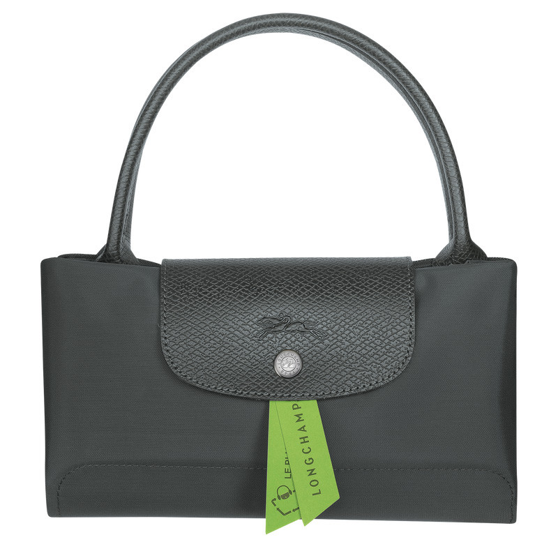 Longchamp | Le Pliage Green M Handbag Graphite - Recycled canvas | Graphite