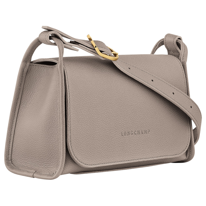 Longchamp | Le Foulonné M Crossbody bag Turtledove - Leather | Turtledove