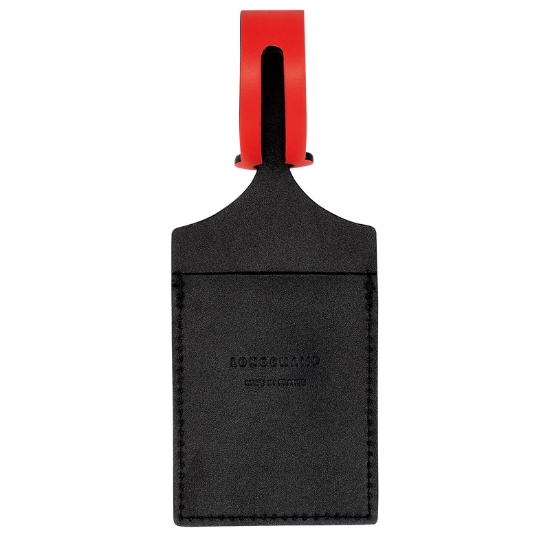 Longchamp | LGP Travel Luggage tag Black - Leather | Black