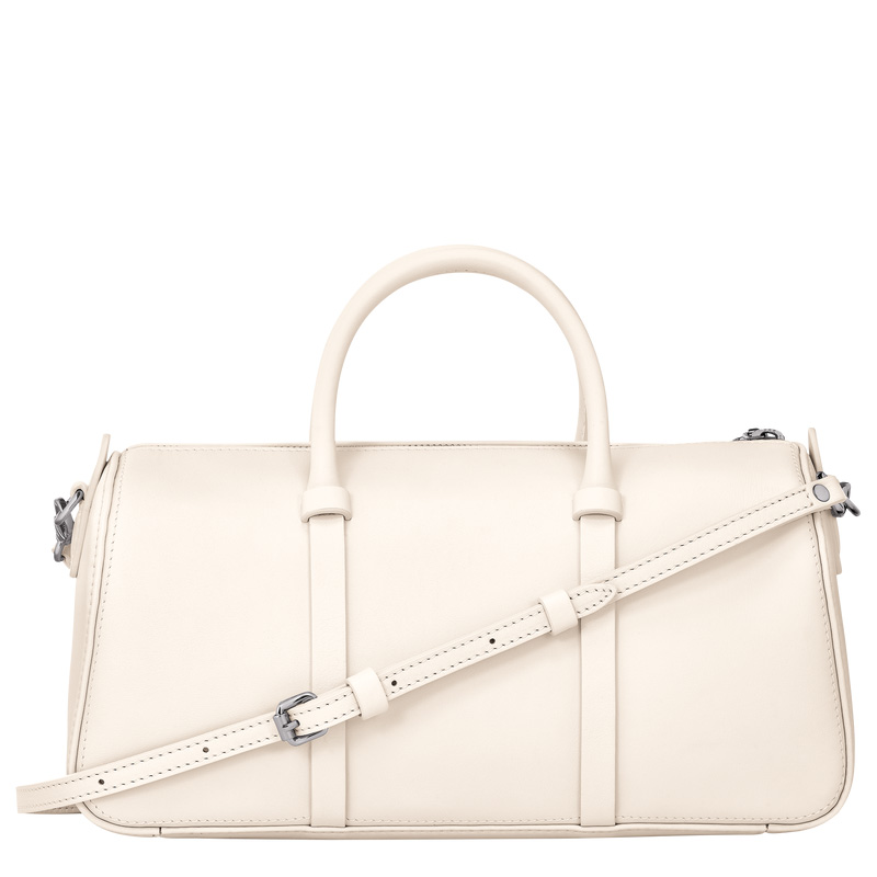 Longchamp | Daylong M Handbag Ecru - Leather | Ecru