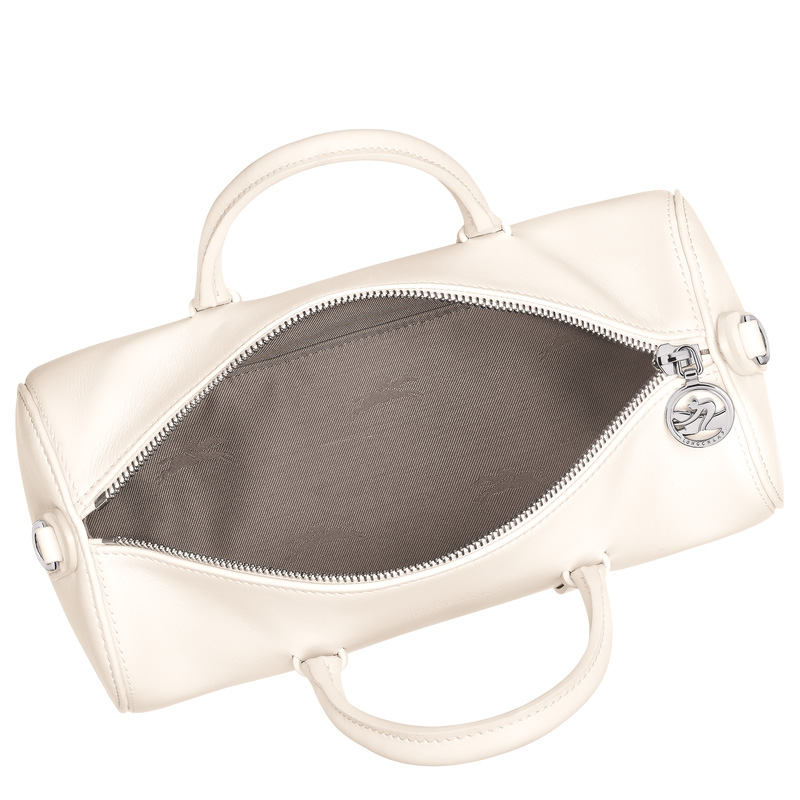 Longchamp | Daylong M Handbag Ecru - Leather | Ecru